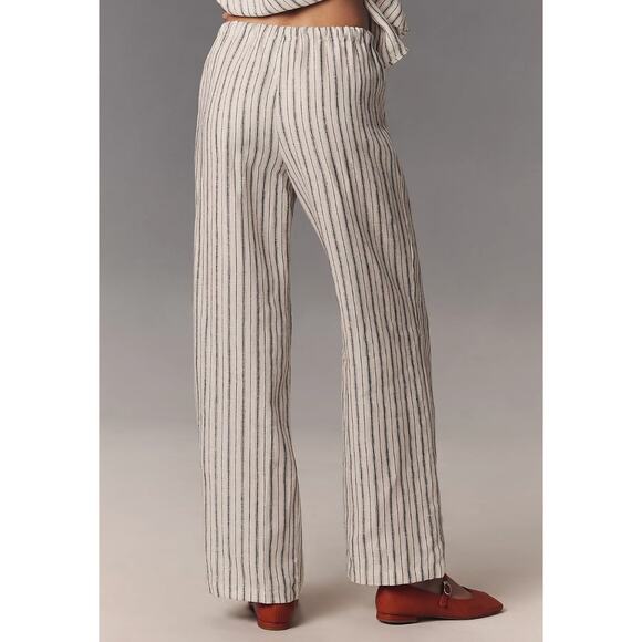 REFORMATION Olina Linen Pants in Elsie Stripe Size Small - Picture 3 of 9